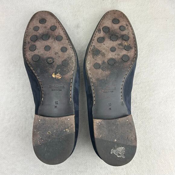 Paul Stuart Portland Men's Blue Navy Camo Venetian Loafers Formal Slip-On Sz 10M - Picture 5 of 13